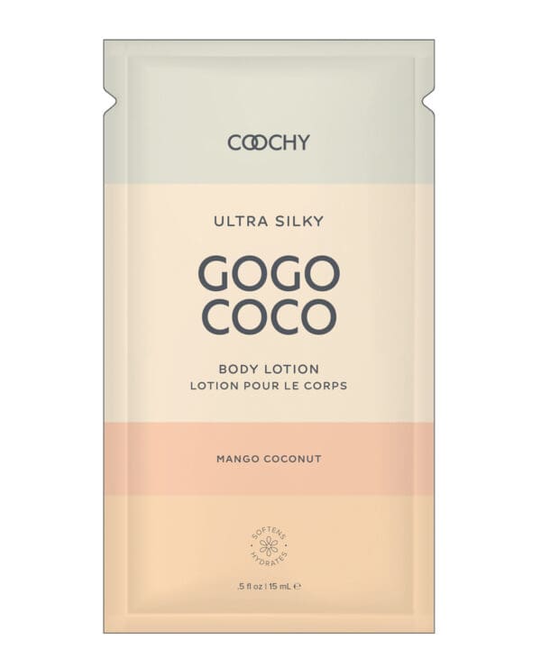 COOCHY Ultra Silky Body Lotion Foil - .35 oz Mango Coconut