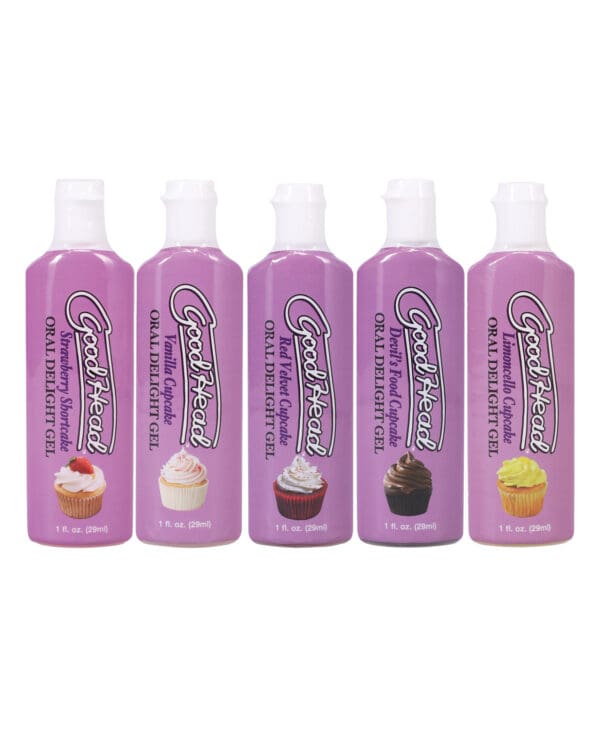 GoodHead Cupcake Oral Delight Gel - Asst. Flavors Pack of 5 - Image 2