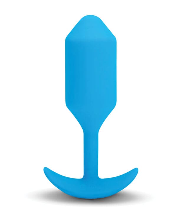 b-Vibe Vibrating Snug Plug - Large Blue - Image 3