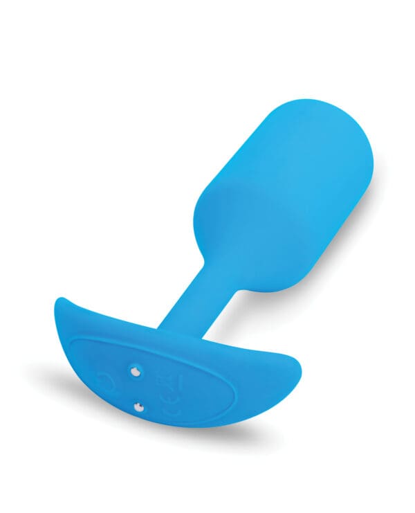 b-Vibe Vibrating Snug Plug - Large Blue - Image 4