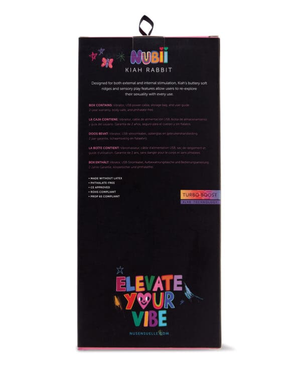 Nu Sensuelle Nubii Kiah Turbo Boost & Heating Dual Stim Rabbit - Blue - Image 2
