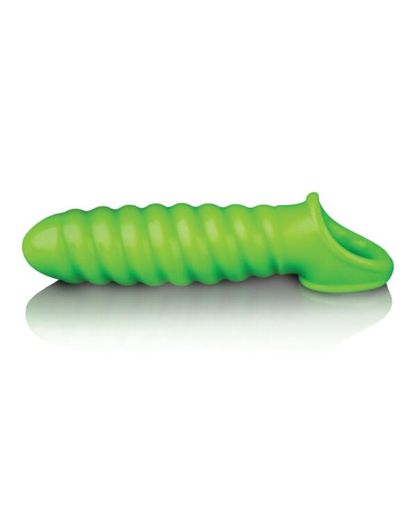 Shots Ouch Swirl Stretchy Penis Sleeve - Glow in the Dark - Image 2