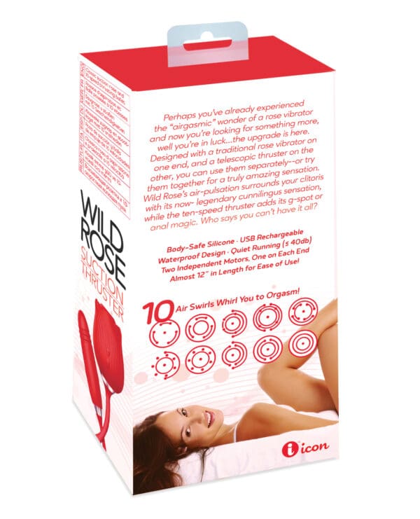 Wild Rose & Thruster Vibrator - Red - Image 2