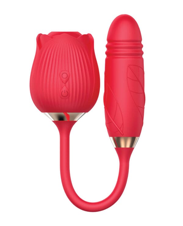 Wild Rose & Thruster Vibrator - Red - Image 3