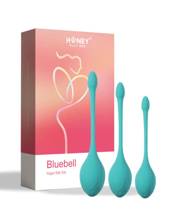 Bluebell Floral 3 Size & Weight Kegel Ball Exercise Set - Blue - Image 5