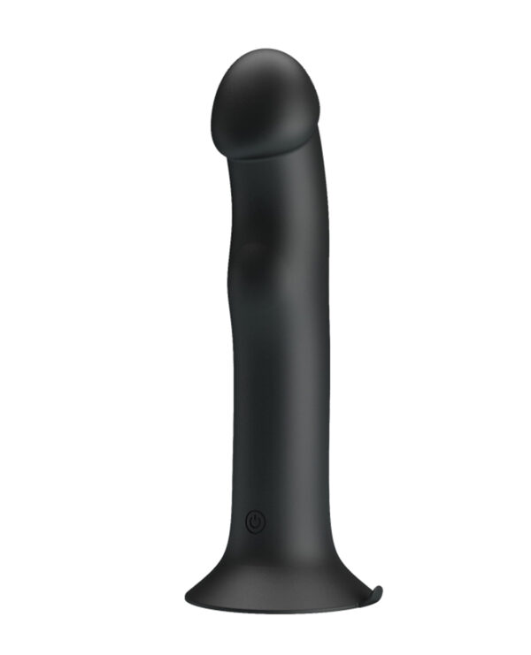Pretty Love Murray Pulsating & Vibrating Suction Cup Dildo - Black - Image 2