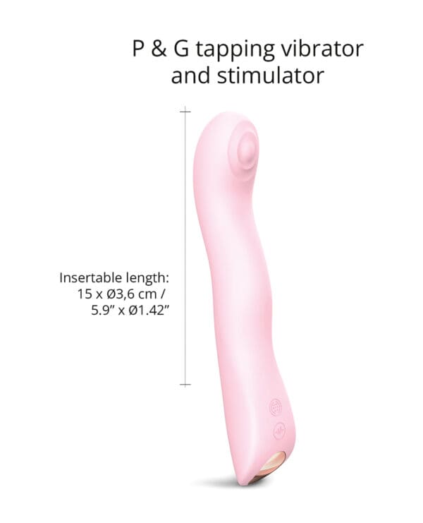 Love to Love Swap Tapping Vibrator - Baby Pink - Image 5