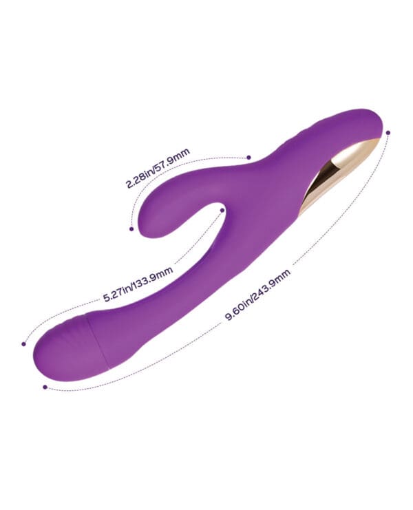 Bora G-Spot Tapping Rabbit Vibrator - Purple - Image 3