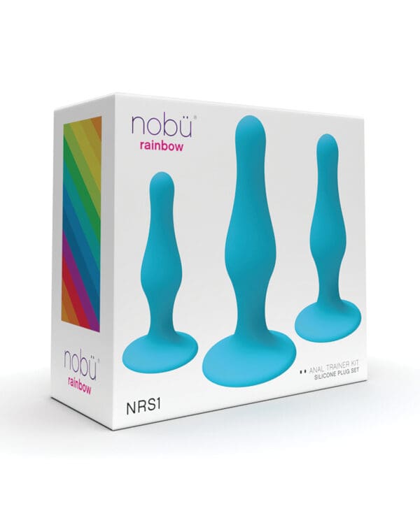 Nobu Rainbow Silicone Plug Set - Blue - Image 4