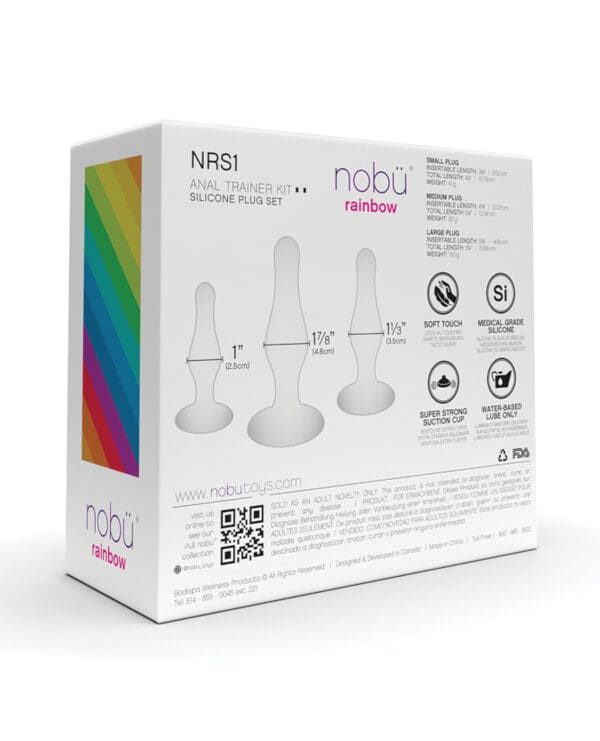 Nobu Rainbow Silicone Plug Set - Blue - Image 5