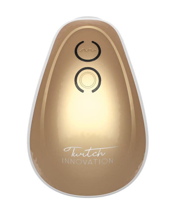Shots Twitch Innovation Hands Free Clitoral Stimulator - Gold - Image 3
