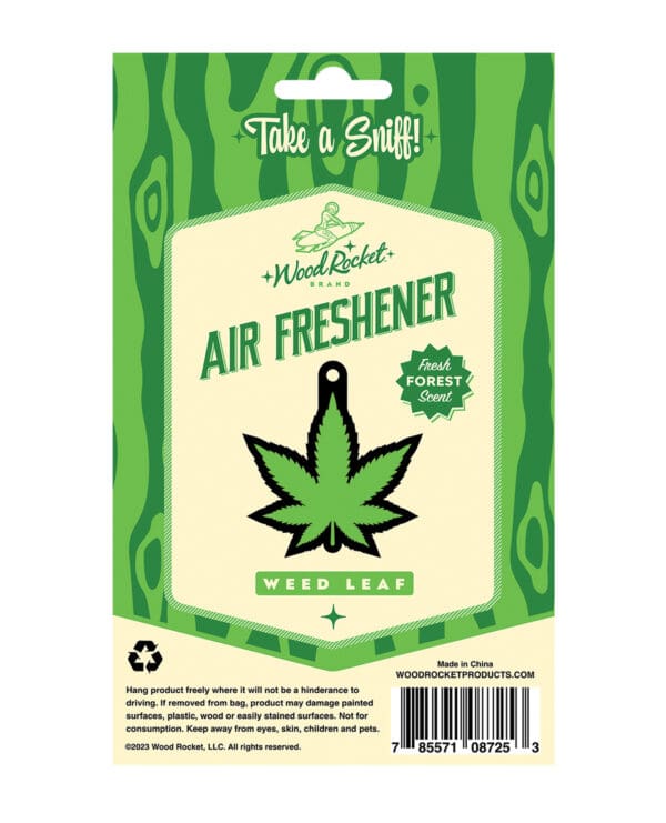 Wood Rocket Green Leaf Air Freshener - Forest - Image 2