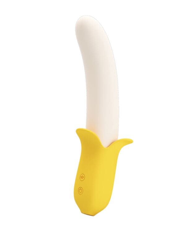 Pretty Love Banana Geek Thrusting Vibrator - Yellow - Image 2