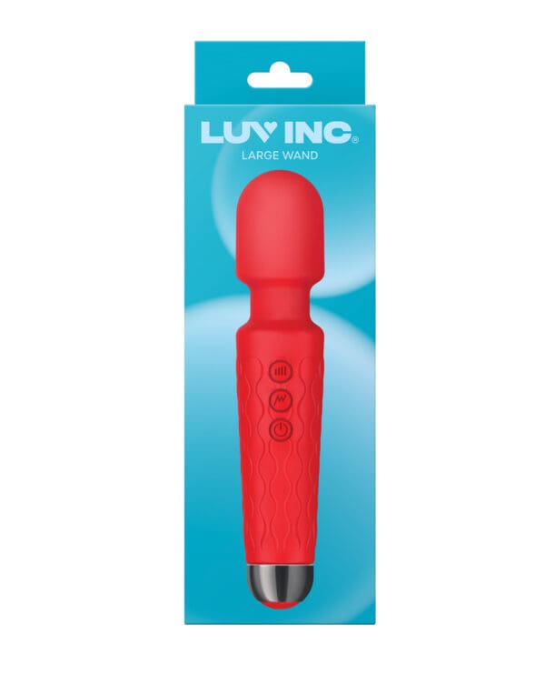 Luv Inc. 8" Large Wand - Red - Image 3