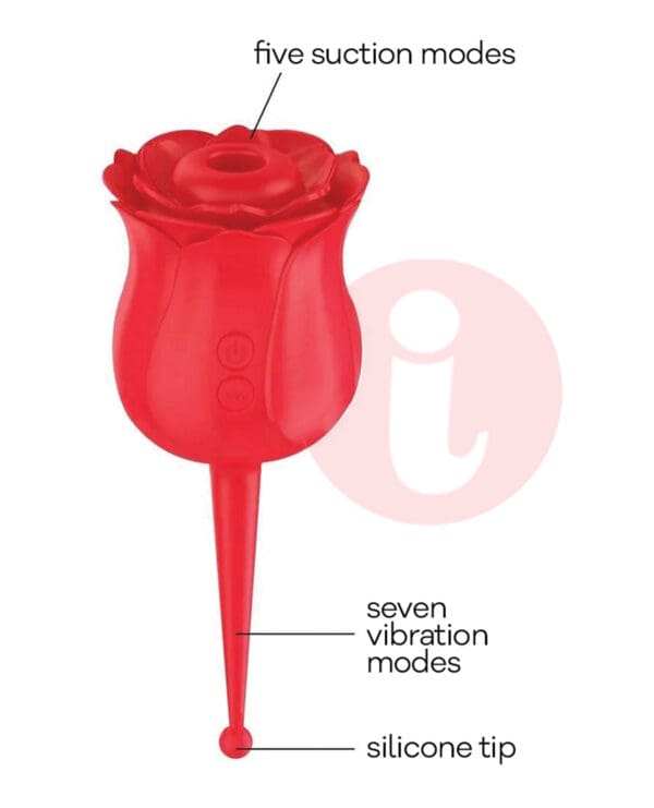 Wild Rose Le Pointe Vibrator - Red - Image 2