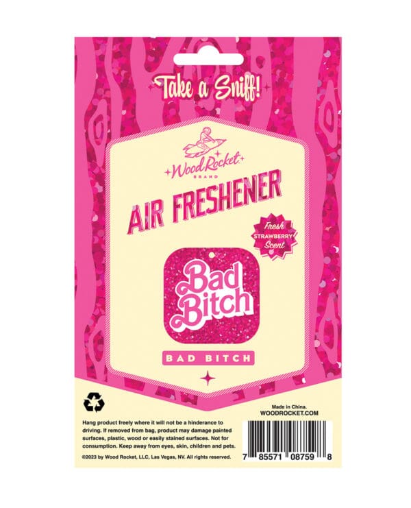 Wood Rocket Bad Bitch Air Freshener - Strawberry - Image 3