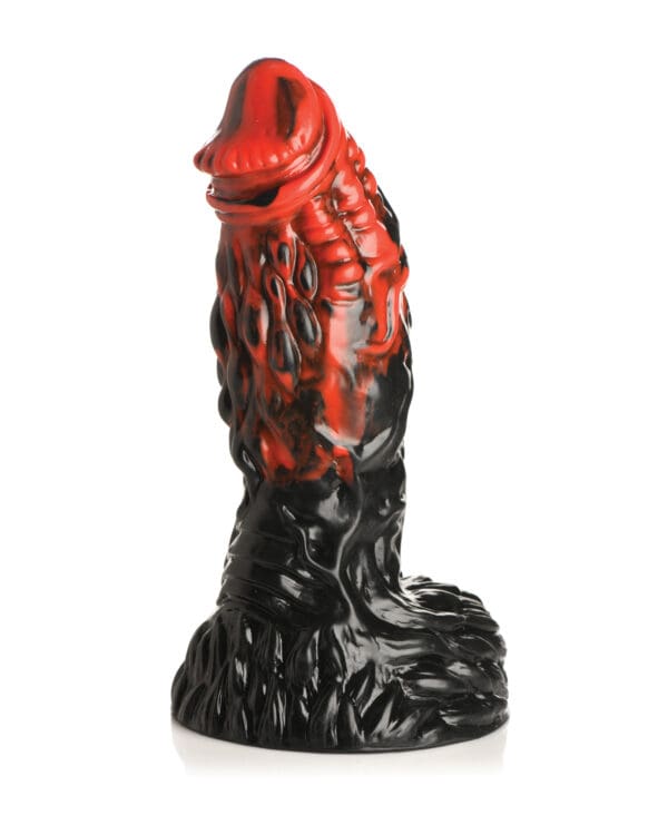 Creature Cocks Vulcan Silicone Dildo - Black/Red - Image 2