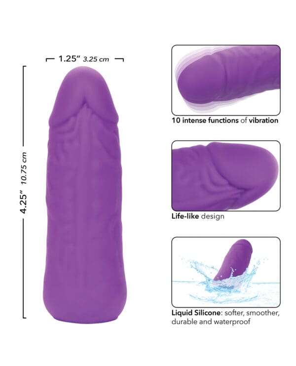 Silicone Studs Mini Vibrating Studs - Purple - Image 5