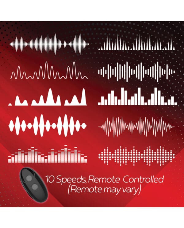 Massive Red Dot Cock Ring V1 - Black - Image 5