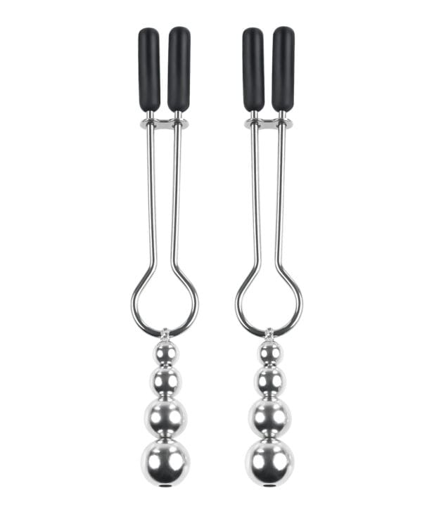 Selopa Beaded Nipple Clamps - Silver - Image 2