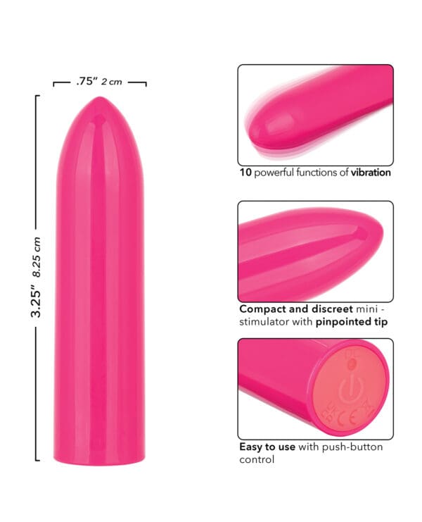 Turbo Buzz Classic Bullet Stimulator - Pink - Image 5