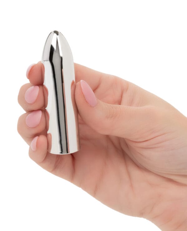 Turbo Buzz Classic Mini Bullet Stimulator - Silver - Image 4