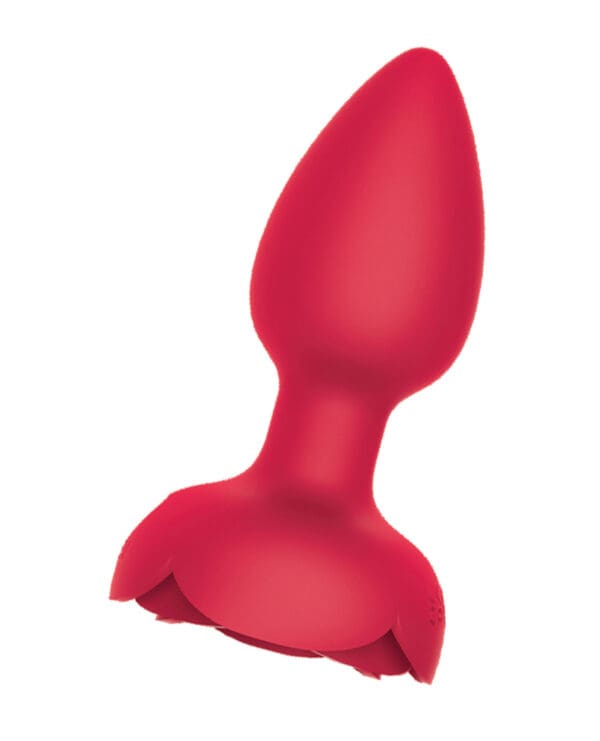 Rosebud Tushy Light Up Butt Plug - Red - Image 2