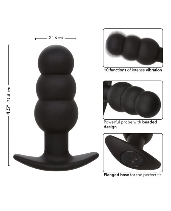 Rock Bottom Beaded Anal Probe - Black - Image 5