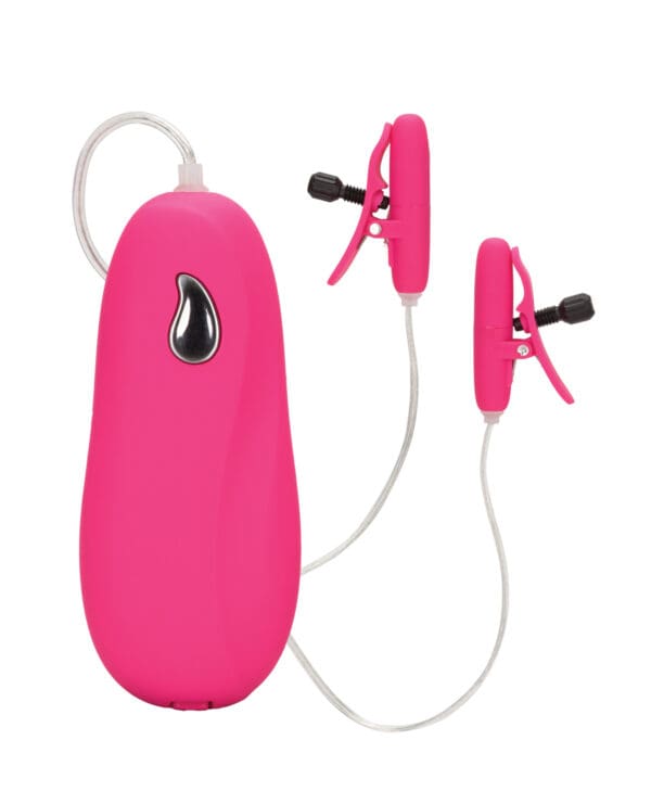 Nipple Play Vibrating Heated Nipple Teasers - Pink - Image 2