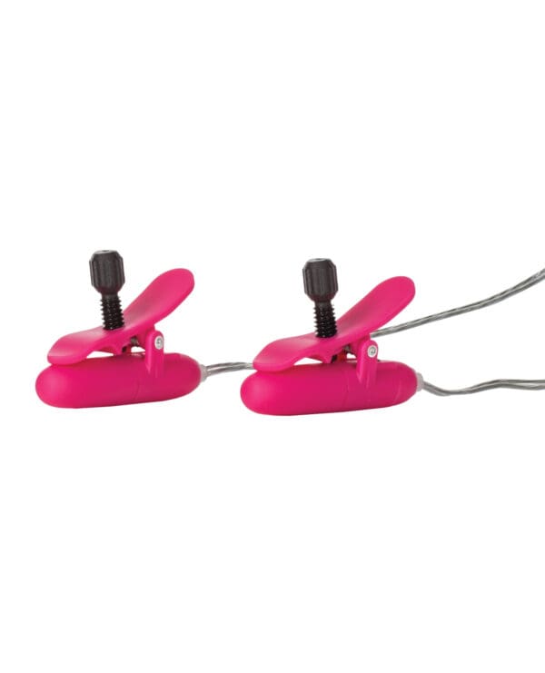 Nipple Play Vibrating Heated Nipple Teasers - Pink - Image 4