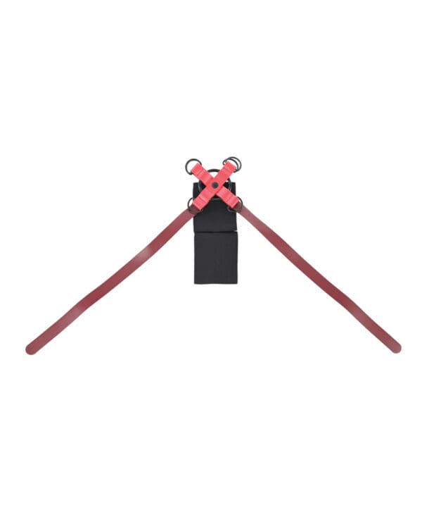 Sex & Mischief Ex's & Oh's Cross Cuffs - Red/Black - Image 3