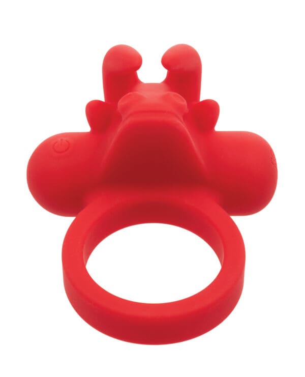 Couple's Enhancer Silicone Rechargeable The Matador Enhancer w/Triple Stimulation - Red - Image 3
