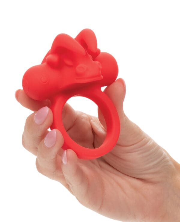 Couple's Enhancer Silicone Rechargeable The Matador Enhancer w/Triple Stimulation - Red - Image 4