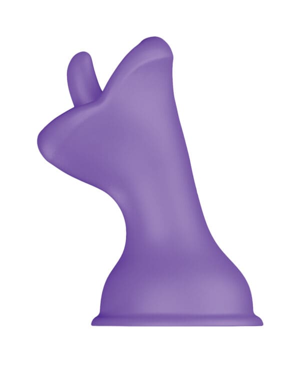 Luv Inc. Mouth & Tougue Suction Cup Vibrator - Purple - Image 3