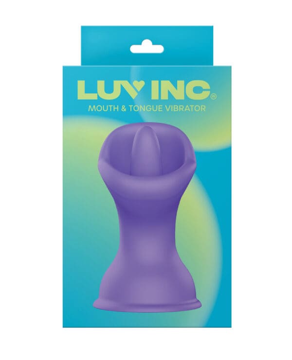 Luv Inc. Mouth & Tougue Suction Cup Vibrator - Purple - Image 4