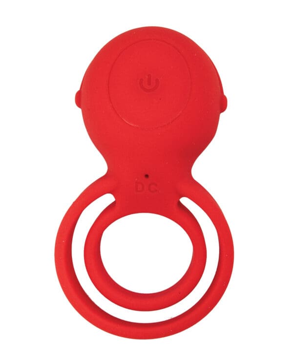 Cockpower Ultimate Vibrating Cock Ring - Red - Image 4
