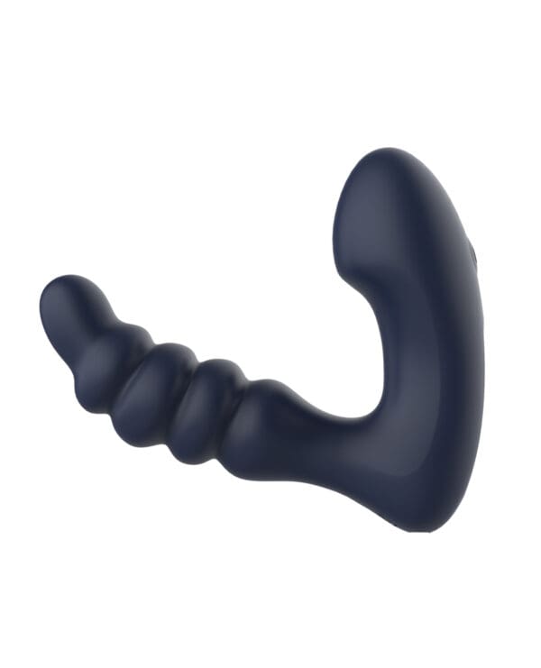 Star Troopers Voyager Beaded Strong Prostate Massager w/Remote - Black - Image 3
