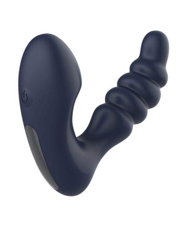 Star Troopers Voyager Beaded Strong Prostate Massager w/Remote - Black - Image 4