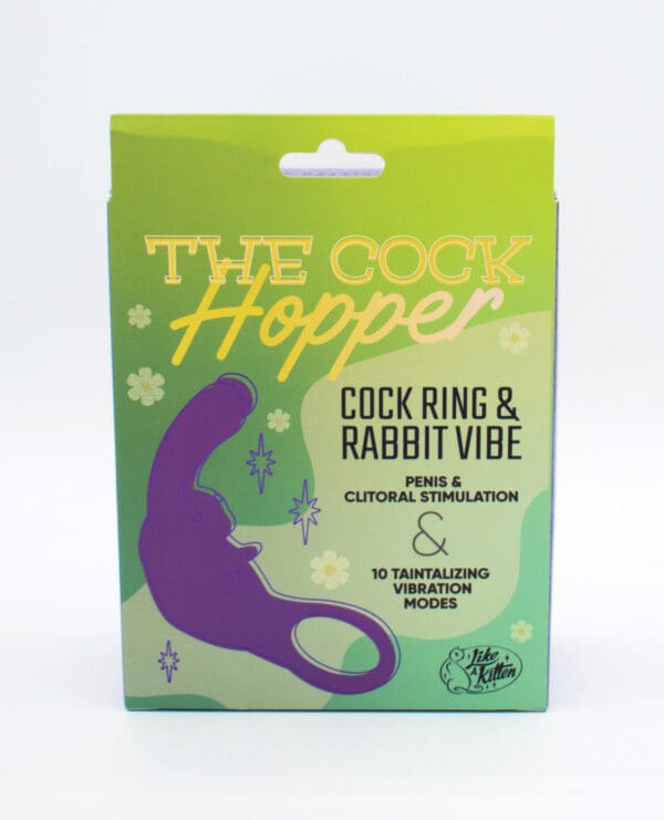Natalie's Toy Box The Cock Hopper Cock Ring & Bullet Vibrator - Purple - Image 5
