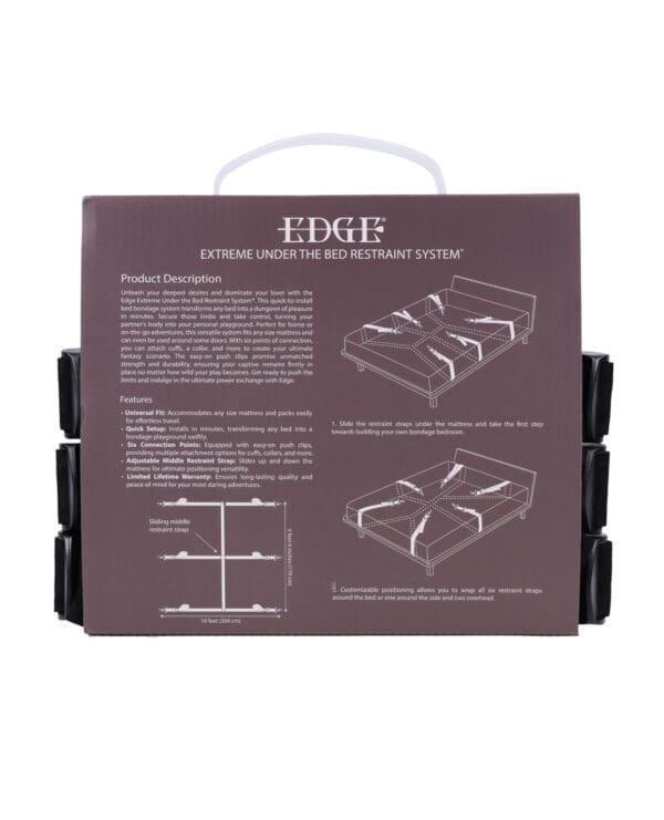 Edge Extreme Under the Bed Restraint System - Black - Image 5