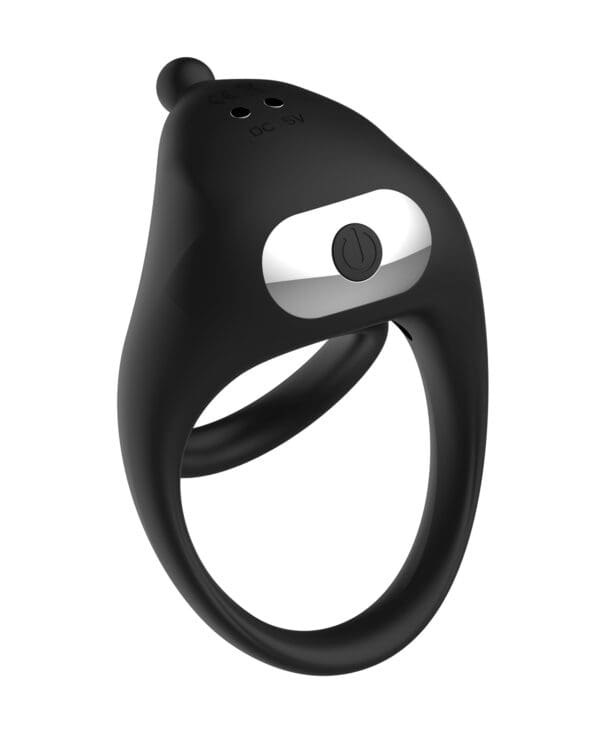 Cock Power Remote Control Pleasure Ring - Black - Image 3