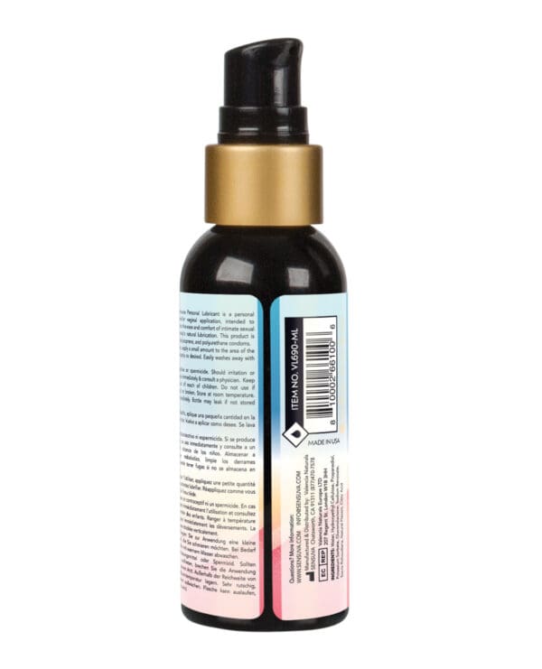 Sensuva Natural Water Based Personal Lubricant - 2 oz Cotton Candy - Image 2