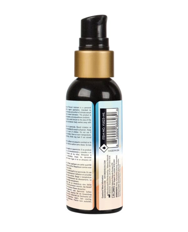 Sensuva Natural Water Based Personal Lubricant - 2 oz Peach - Image 2