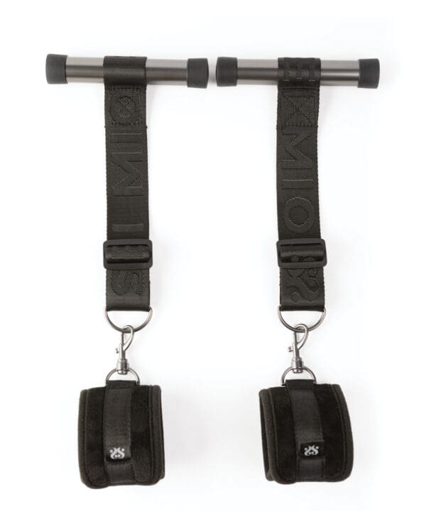 Sei Mio Doorway Play Adjustable Over Door Cuff Restraints - Black - Image 3
