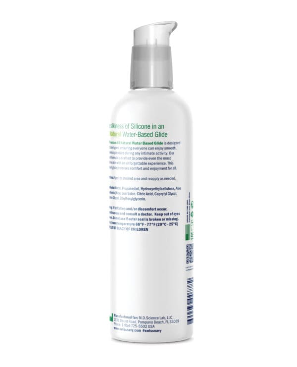 Swiss Navy Premium Natural Lubricant - 8oz/237ml - Image 2
