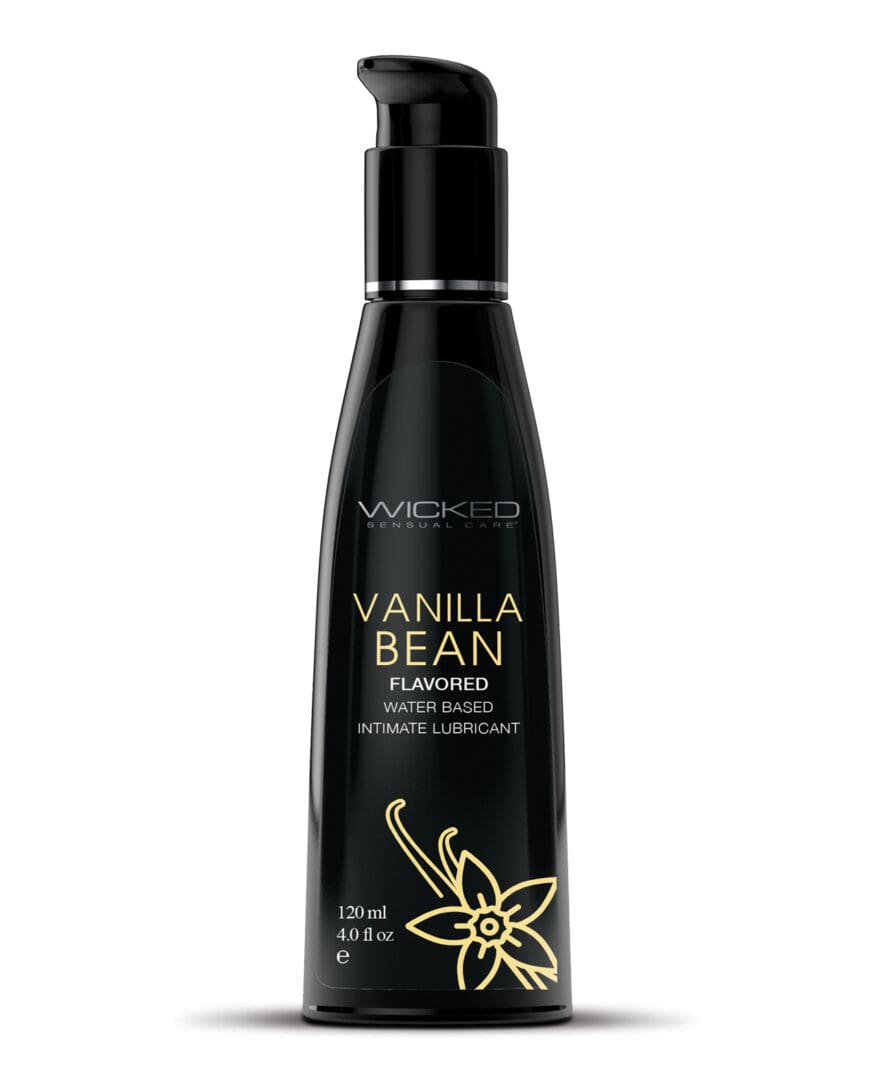 Wicked Sensual Care Aqua Water Based Lubricant - 4 oz Vanilla Bean