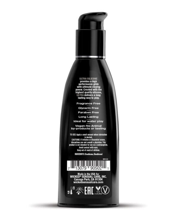 Wicked Sensual Care Ultra Silicone Based Lubricant - 2 oz Fragrance Free - Image 2