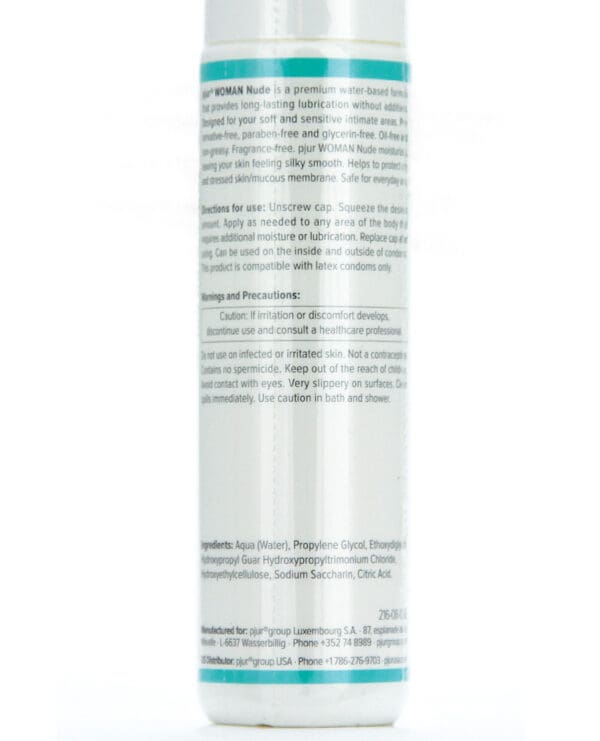Pjur Woman Nude Water Based Personal Lubricant - 100 ml - Image 2