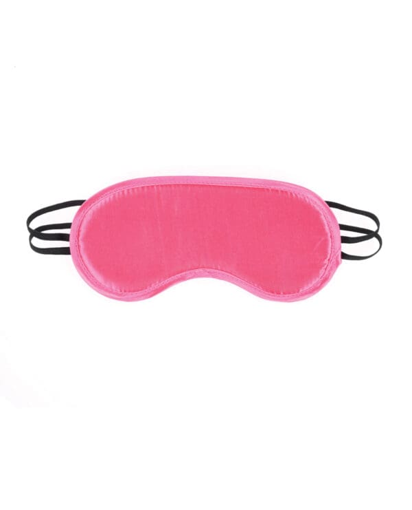 Sex & Mischief Satin Blindfold - Hot Pink - Image 2