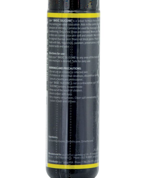 Pjur Basic Silicone Lubricant - 100 ml Bottle - Image 2
